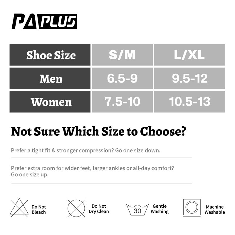 PAPLUS Compression Running Socks for Men and Women (6 Pairs), Ankle Socks with Arch Support, Athletic Low Cut socks for Cycling, Golf - Image 2